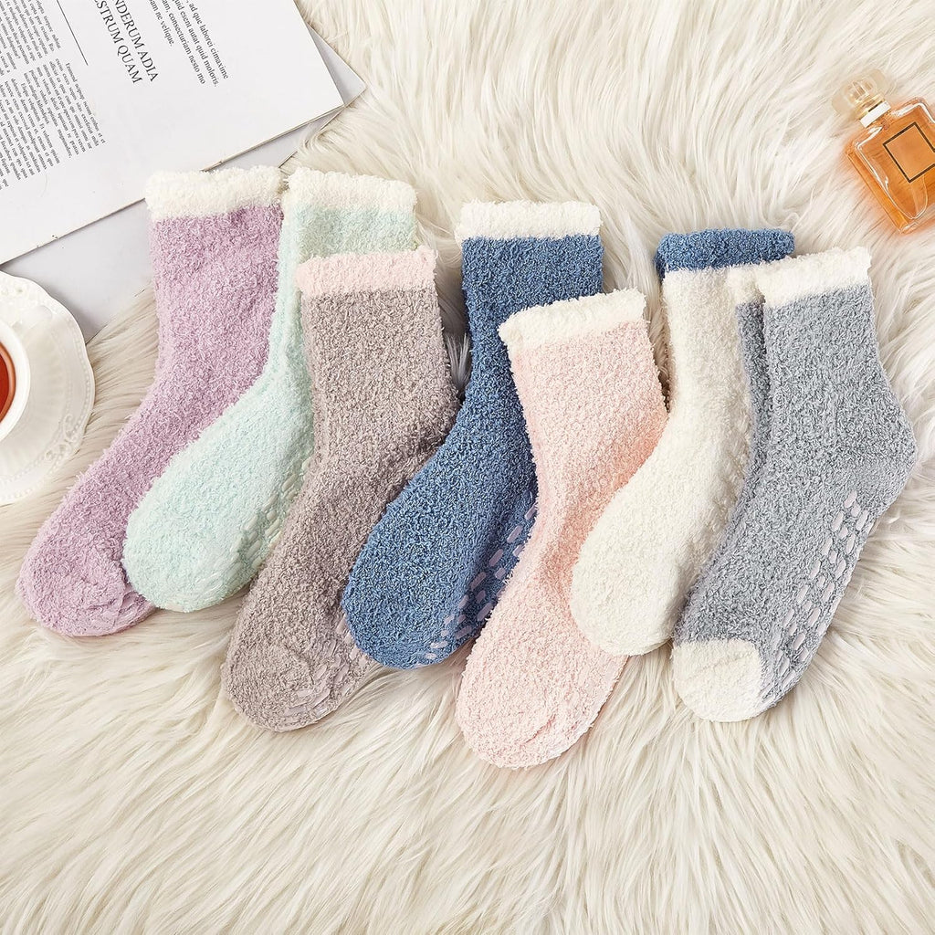 Fuzzy Slipper Socks - Warm, Fluffy Socks