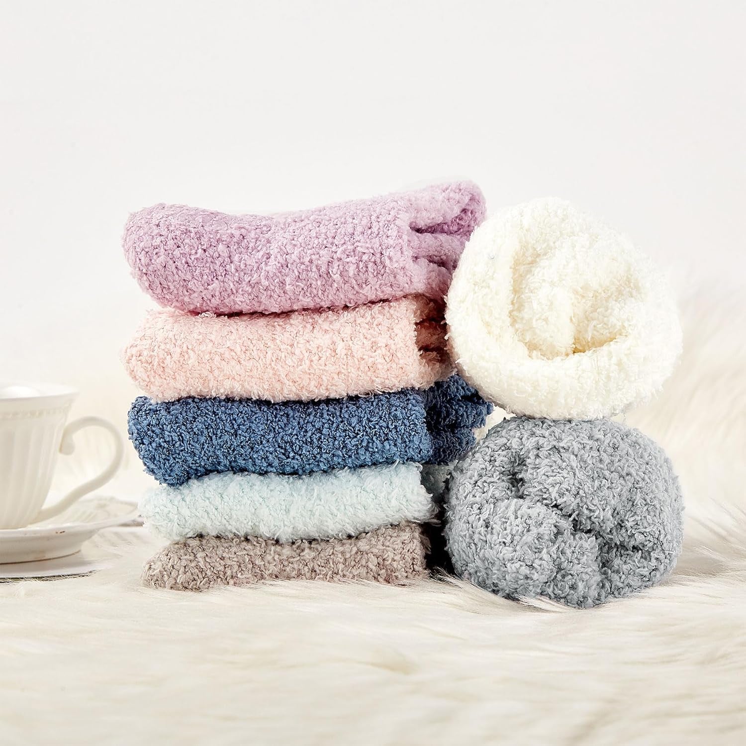  Fuzzy Slipper Socks - Warm, Fluffy Socks